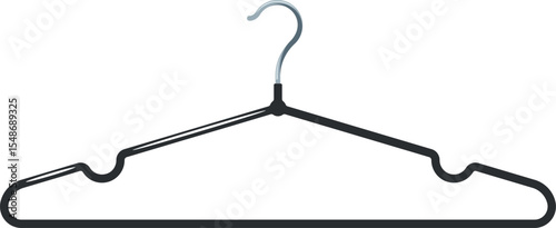Retro hanging closet equipment vector illustration