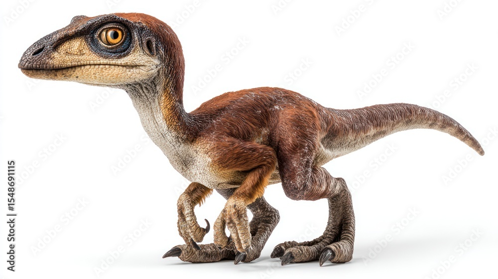 Fototapeta premium Baby dinosaur side profile