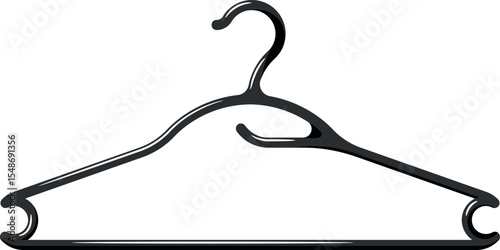 Shirt and blouse hanger vector illustration