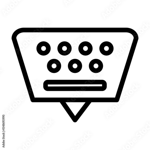 keyboard line icon