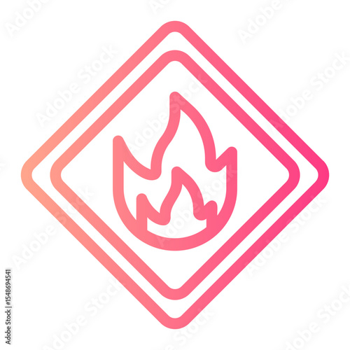 flammable gradient icon