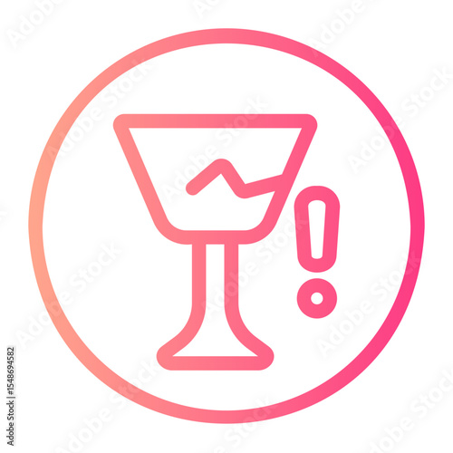 fragile gradient icon