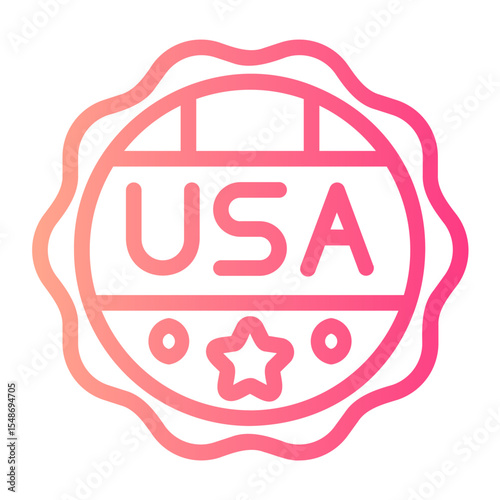 made in usa gradient icon