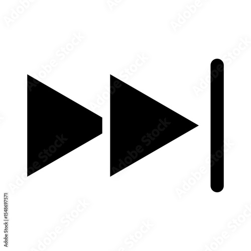 fast forward glyph icon