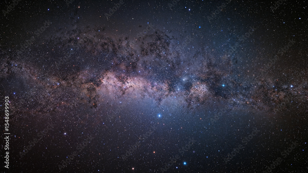 Obraz premium Cosmic tapestry of vibrant nebulae and stardust