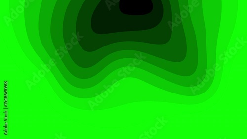 abstract green waves background