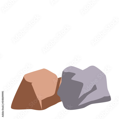  A combination of rocks and grass, perfect for representing nature, rocky terrain, and growth in outdoor landscapes.