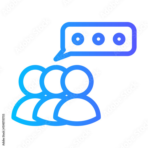 group chat gradient icon