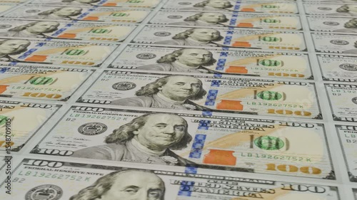 Close upmoney rain fall out one hundred dollar bills