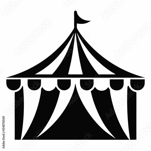circus tent vector illustration