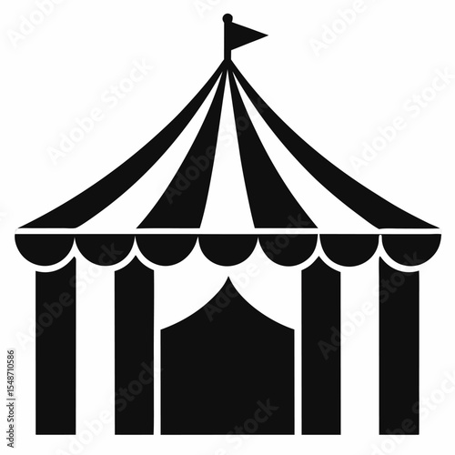 circus tent vector illustration