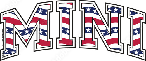 American Mini SVG, 4th Of July SVG Design