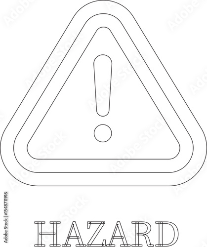 
Work safety line art icon.Warning sign safety first clip art collection for under construction.Obstacle vector illustration.Icon vector for safety and health at work with safety first.
