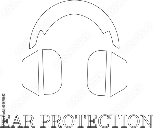 
Work safety line art icon.Warning sign safety first clip art collection for under construction.Obstacle vector illustration.Icon vector for safety and health at work with safety first.
