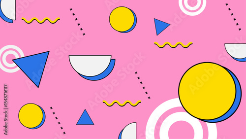 Bright blue geometric background, suitable for website backgrounds, digital presentations, or graphic design projects with a modern and vibrant feel.