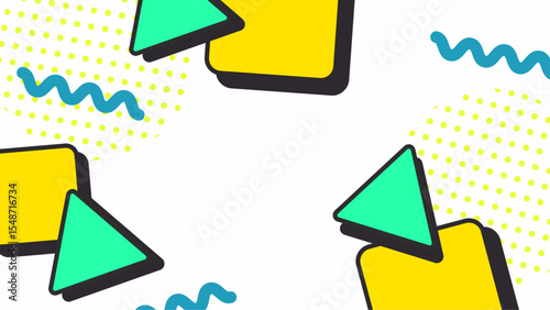 Colorful geometric shapes and patterns suitable for various design projects, including backgrounds, posters, and digital artwork creations.
