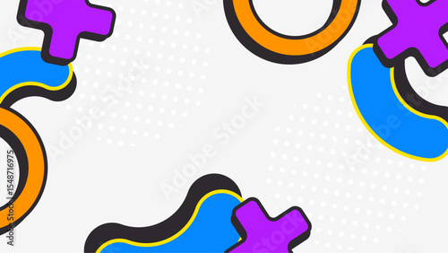 Colorful abstract shapes can be used for backgrounds, posters, and social media graphics, adding a vibrant and modern touch. Great for artistic designs and digital presentations.