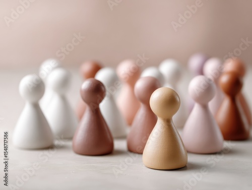 National Productive Business Civility Day 2024 Minimalist Pawns Collective Action with Earth Tone Palette for Spring Equinox and Tax Season Branding