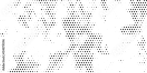 Dotted gradient halftone background. Horizontal seamless dots pattern in pop art style. Abstract modern stylish texture. Vector illustration, eps10