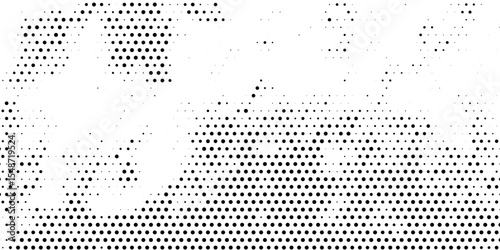 Dotted gradient halftone background. Horizontal seamless dots pattern in pop art style. Abstract modern stylish texture. Vector illustration, eps10