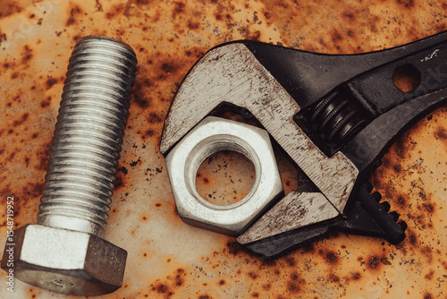 wrench and nut