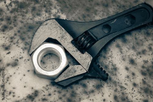 wrench and nut