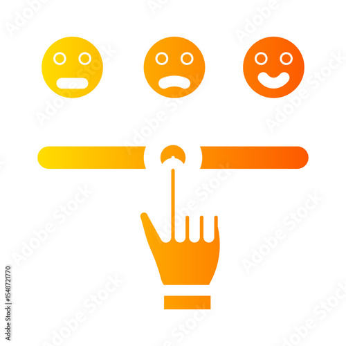 customer review gradient icon