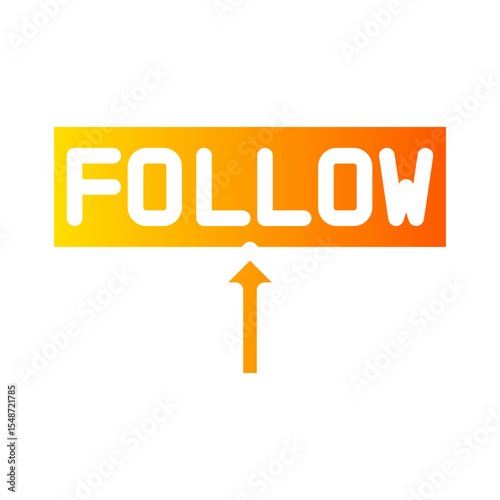 follow gradient icon