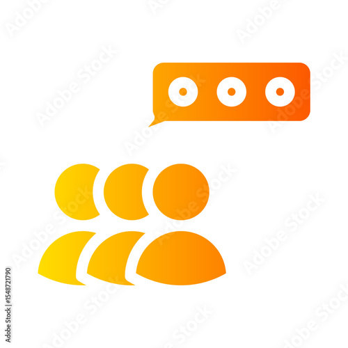 group chat gradient icon