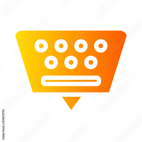 keyboard gradient icon
