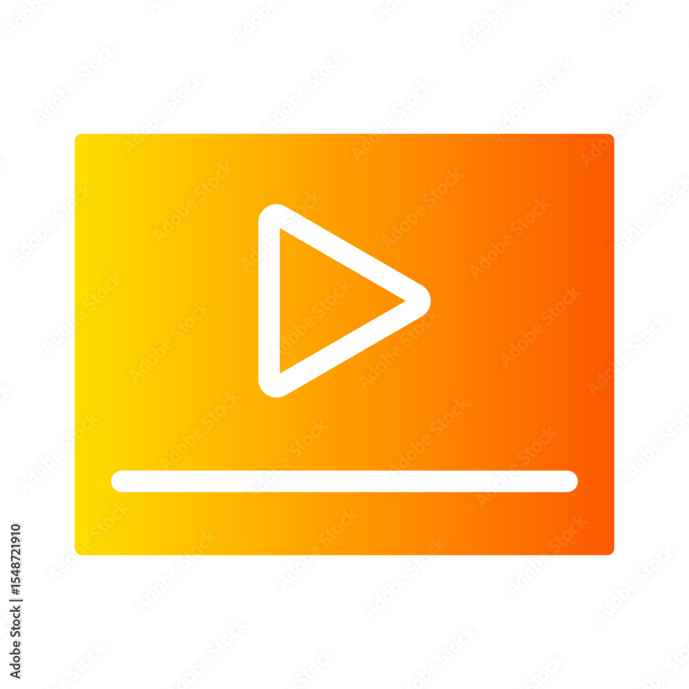 video player gradient icon video player gradient icon