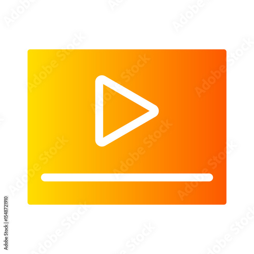 video player gradient icon