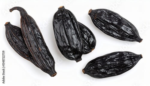 Wallpaper Mural Dried tonka beans isolated on a white background. .
 Torontodigital.ca