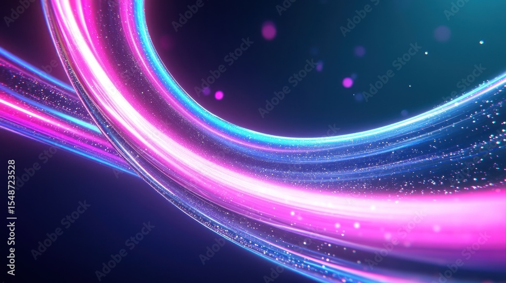 Obraz premium Abstract glowing lines design