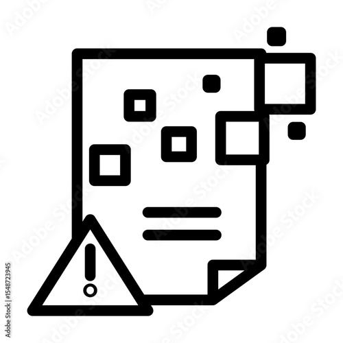 data loss line icon