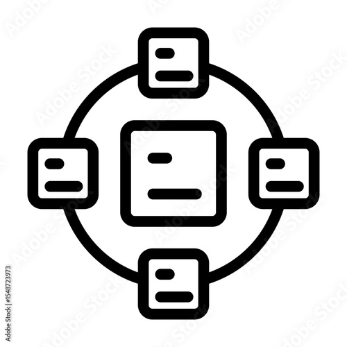 data collection line icon