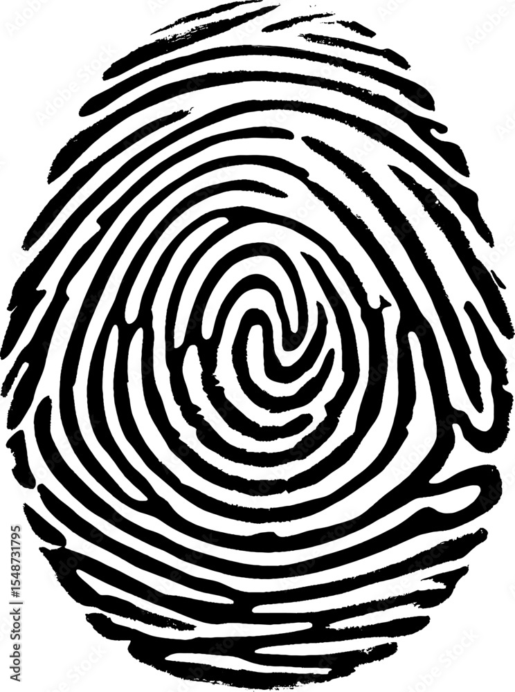 Fingerprint scan line icon. Vector Illustration EPS 10 file Fingerprint scan line icon. Vector Illustration EPS 10 file