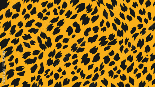 Leopard seamless pattern. Animal print. Wide vector background. stock illustration