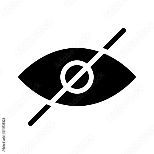 blind glyph icon