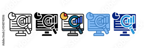 Monitoring Icon Element For Design