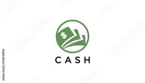 Illustration vector of cash money for finance business logo design template element