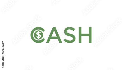 Illustration vector of cash money for finance business logo design template element
