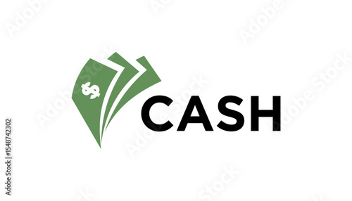Illustration vector of cash money for finance business logo design template element