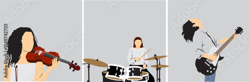 musician half length collection