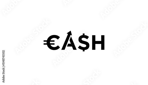 Illustration vector of cash money for finance business logo design template element