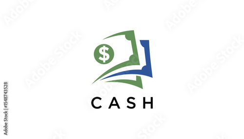 Illustration vector of cash money for finance business logo design template element