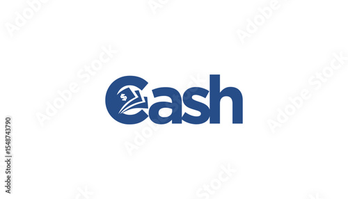 Illustration vector of cash money for finance business logo design template element