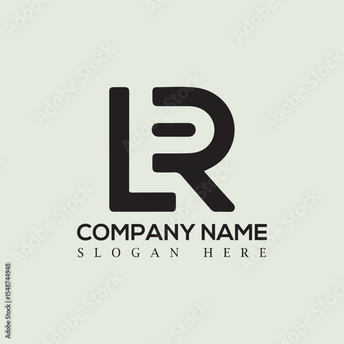 Letter LR logo design