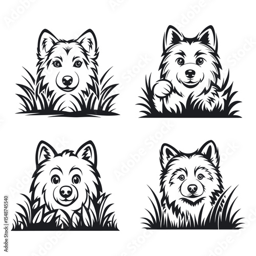 Alaskan Malamute dog svg
