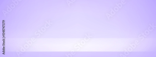 Lavender gradient studio room design. Light purple podium concept wallpaper. Wall and floor surface backdrop for presentation, product showcase, mockup template. Vector empty shelf display backdrop